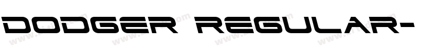 Dodger Regular字体转换